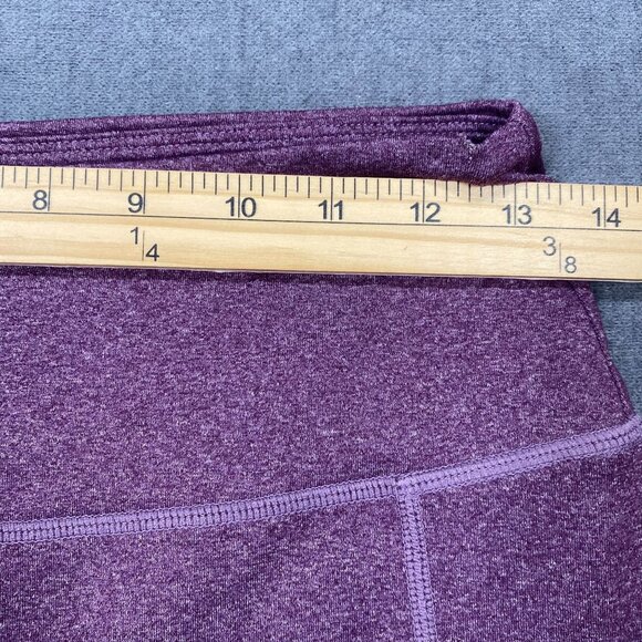 Ray Pose Womens Heather Purple Athletic Shorts Side Pockets & High Waist Design - Picture 9 of 12